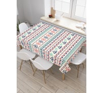 Прямоугольная скатерть JoyArty Полосатое величие из сатена tc_26710_120x145