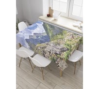 Прямоугольная скатерть JoyArty Каменистые склоны из сатена tc_32438_120x145