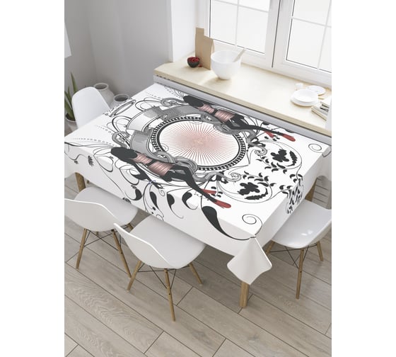 Прямоугольная скатерть JoyArty Герб королевы из сатена tc_27886_120x145 1