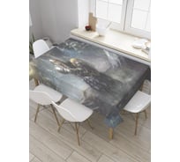 Прямоугольная скатерть JoyArty Рыцарь в ночи из сатена tc_32886_120x145