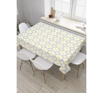 Прямоугольная скатерть JoyArty Квадраты на ромбах из сатена tc_34708_120x145