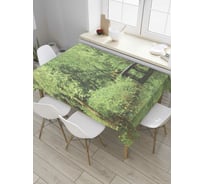 Прямоугольная скатерть JoyArty Мост в заповеднике из сатена tc_8920_120x145