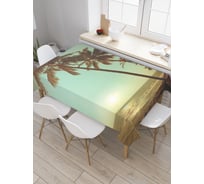 Прямоугольная скатерть JoyArty Морская прогулка на рассвете из сатена tc_19465_120x145