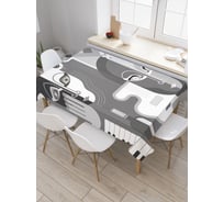 Прямоугольная скатерть JoyArty Музыкальная маска из сатена tc_22205_120x145