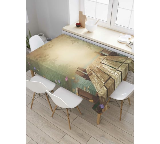 Прямоугольная скатерть JoyArty Мостик волшебства из сатена tc_7079_120x145 1