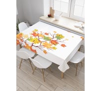 Прямоугольная скатерть JoyArty Свободные листья из сатена tc_18844_120x145