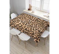 Прямоугольная скатерть JoyArty Расцветка леопарда из сатена tc_209440_120x145