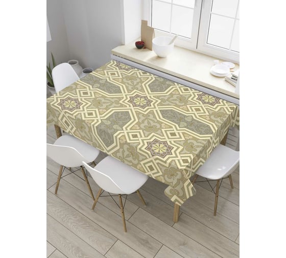 Прямоугольная скатерть JoyArty Марокканский узор из сатена tc_8120_120x145 1