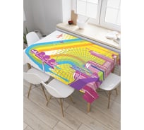 Прямоугольная скатерть JoyArty Графический мегаполис из сатена tc_28034_120x145