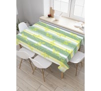Прямоугольная скатерть JoyArty Растительные полосы из сатена tc_20772_120x145