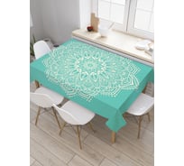 Прямоугольная скатерть JoyArty Ровный цветок из сатена tc_21218_120x145