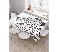 Прямоугольная скатерть JoyArty Гепардовый профиль из сатена tc_29444_120x145
