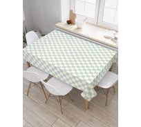 Прямоугольная скатерть JoyArty Классика квадратов из сатена tc_31699_120x145