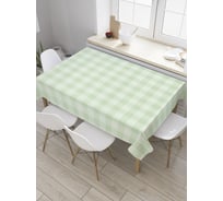 Прямоугольная скатерть JoyArty Светлая клетка из сатена tc_33408_120x145