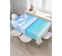 Прямоугольная скатерть JoyArty Карибское море из сатена tc_13959_120x145