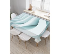 Прямоугольная скатерть JoyArty Волнистые формы из сатена tc_22249_120x145