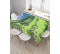 Прямоугольная скатерть JoyArty Свежий воздух из сатена tc_20410_120x145