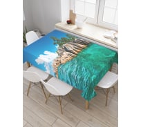 Прямоугольная скатерть JoyArty Камень одиночества из сатена tc_9573_120x145