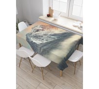 Прямоугольная скатерть JoyArty Горная иллюзия из сатена tc_20762_120x145