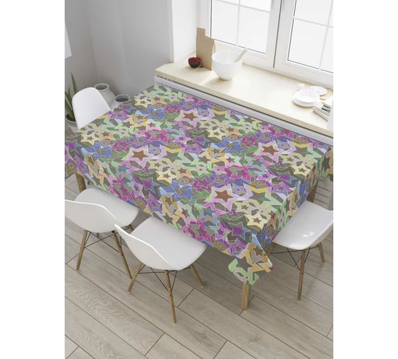 Прямоугольная скатерть JoyArty Множество звезд из сатена tc_32642_120x145 1
