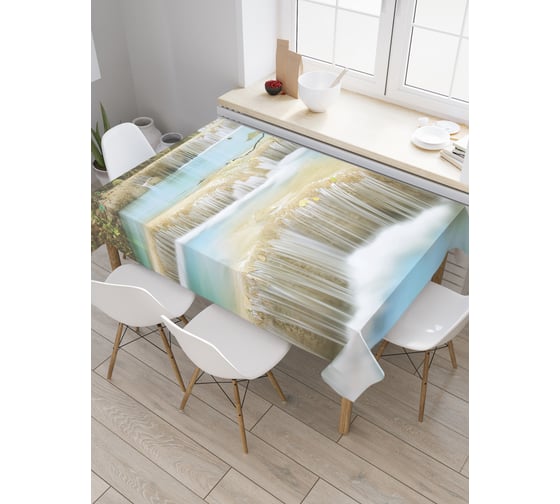 Прямоугольная скатерть JoyArty Пологий водопад из сатена tc_20939_120x145