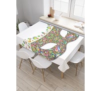 Прямоугольная скатерть JoyArty Карнавальный узор из сатена tc_9466_120x145