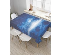 Прямоугольная скатерть JoyArty Свет над облаками из сатена tc_38843_120x145
