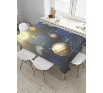 Прямоугольная скатерть JoyArty Планеты солнечной системы из сатена tc_8299_120x145