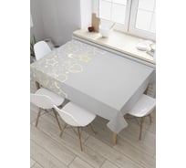 Прямоугольная скатерть JoyArty Подвешенные сердечки и звездочки из сатена tc_34713_120x145