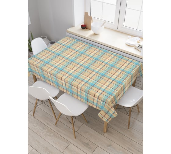 Прямоугольная скатерть JoyArty Полотно для килта из сатена tc_29648_120x145 1