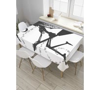 Прямоугольная скатерть JoyArty Полет ведьмы из сатена tc_32926_120x145