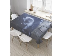 Прямоугольная скатерть JoyArty Полуночный причал из сатена tc_35338_120x145