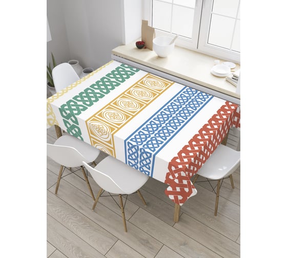 Прямоугольная скатерть JoyArty Греческие орнаменты из сатена tc_28136_120x145 1
