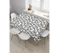 Прямоугольная скатерть JoyArty Множество спиралей из сатена tc_32996_120x145