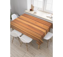 Прямоугольная скатерть JoyArty Древесные доски из сатена tc_20372_120x145