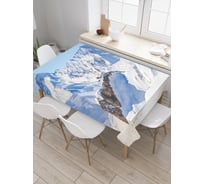 Прямоугольная скатерть JoyArty Снежный верх из сатена tc_20404_120x145