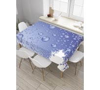 Прямоугольная скатерть JoyArty Капли на стекле из сатена tc_28050_120x145