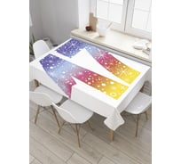 Прямоугольная скатерть JoyArty Радужные звезды из сатена tc_33247_120x145