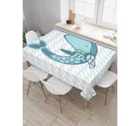 Прямоугольная скатерть JoyArty Кит в чешуе из сатена tc_23202_120x145