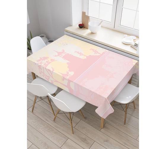 Прямоугольная скатерть JoyArty Китайский мотив из сатена tc_28537_120x145