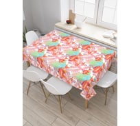 Прямоугольная скатерть JoyArty Рыбная сеть из сатена tc_20597_120x145