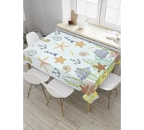 Прямоугольная скатерть JoyArty Море полос из сатена tc_8125_120x145