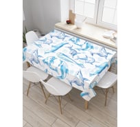 Прямоугольная скатерть JoyArty Дельфины развлекаются из сатена tc_20436_120x145