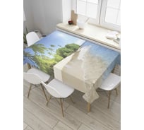 Прямоугольная скатерть JoyArty Морская пробежка из сатена tc_8107_120x145
