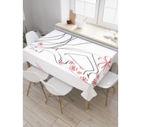 Прямоугольная скатерть JoyArty Мода и бабочки из сатена tc_19489_120x145
