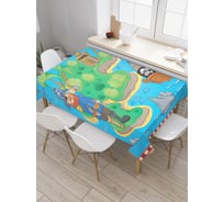 Прямоугольная скатерть JoyArty Карта пирата из сатена tc_19198_120x145