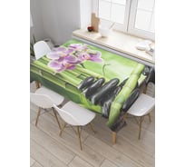 Прямоугольная скатерть JoyArty Камни для массажа из сатена tc_18965_120x145