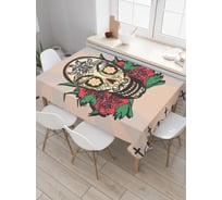 Прямоугольная скатерть JoyArty Смертельные краски из сатена tc_20625_120x145