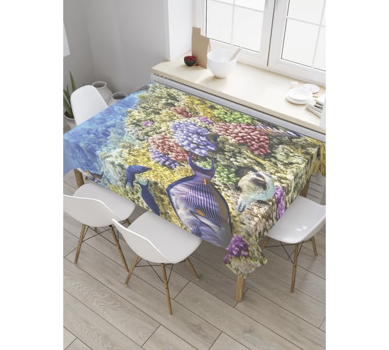 Прямоугольная скатерть JoyArty Коралловые холмы из сатена tc_9232_120x145 1