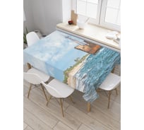 Прямоугольная скатерть JoyArty Старый корабль из сатена tc_20548_120x145